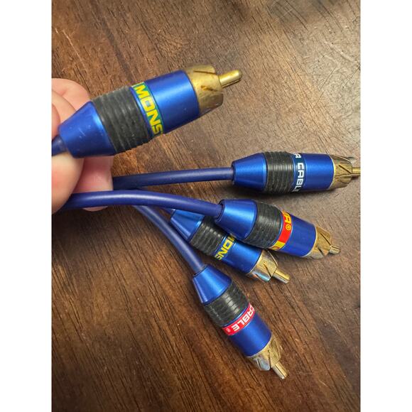 Blue Monster cable 5 prong for Sony Playstation 2 10 feet long - Picture 3 of 4